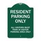 Signmission Parking Resident Parking Only All Visitors Must Park in Visitor Parking Area Only, GW-1824-23359 A-DES-GW-1824-23359 - alternate 1